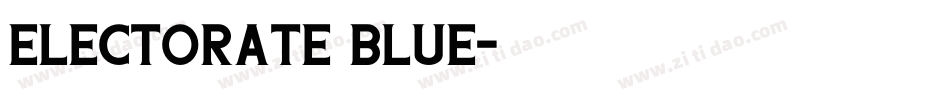 Electorate Blue字体转换
